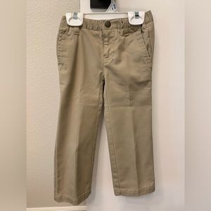 Girls Khaki Chino Uniform Pants- 3T